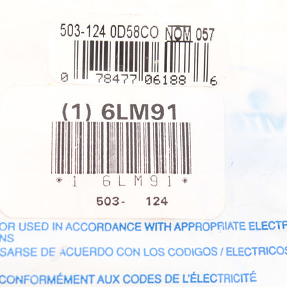 Leviton 124-D Rubber Lampholder Medium Base Light Socket 660W 250V