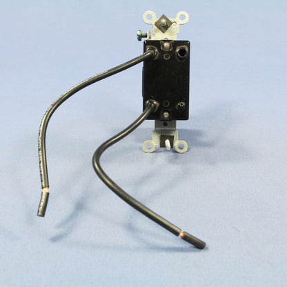 Leviton 1241-2I Ivory Industrial Pigtail Single Pole Toggle Light Switch 15A