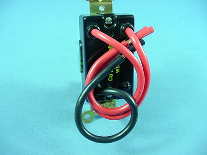 Leviton 1242-I-001 Ivory Industrial Pigtail 3-Way Toggle Light Switch 15A Bulk