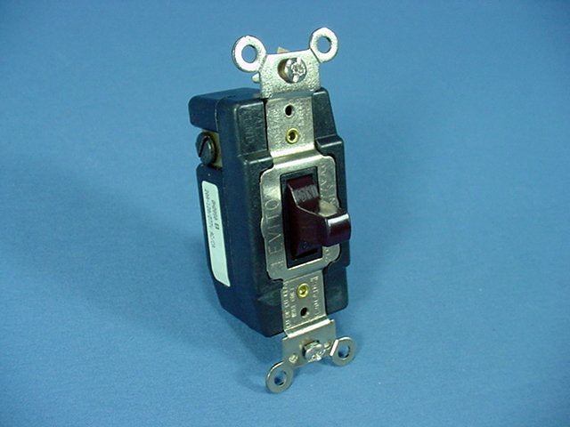 Leviton Brown SPDT Double THROW Maintained Contact Toggle Switch 20A 1285 Boxed