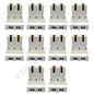 10 Leviton Fluorescent Lampholders T-8 T-12 Medium Bi-Pin Light Socket 13150-D5
