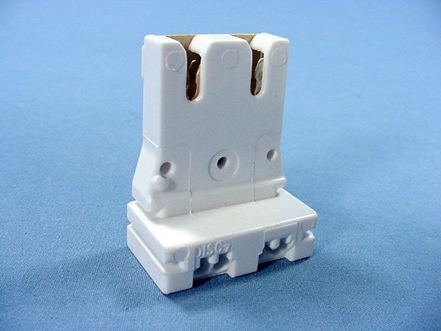 Leviton 13150-UR5 Fluorescent Lamp Holder T-8 T-12 Medium Bi-Pin Light Socket