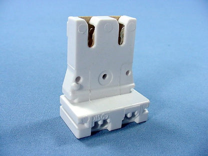 Leviton 13150-UR5 Fluorescent Lamp Holder T-8 T-12 Medium Bi-Pin Light Socket