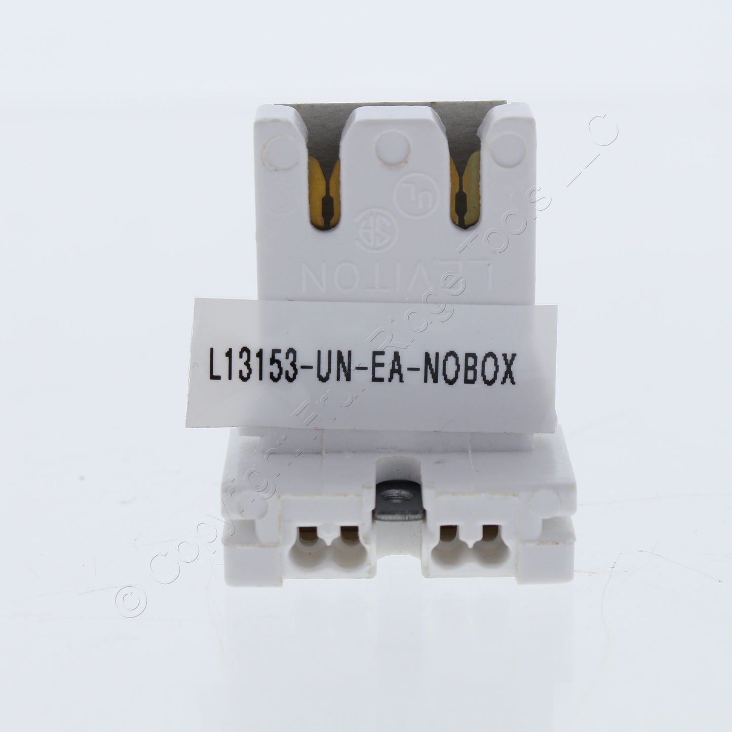 Leviton 13153-UN Low-Profile T8 T12 Medium Bi-Pin Fluorescent Lampholders 10pcs