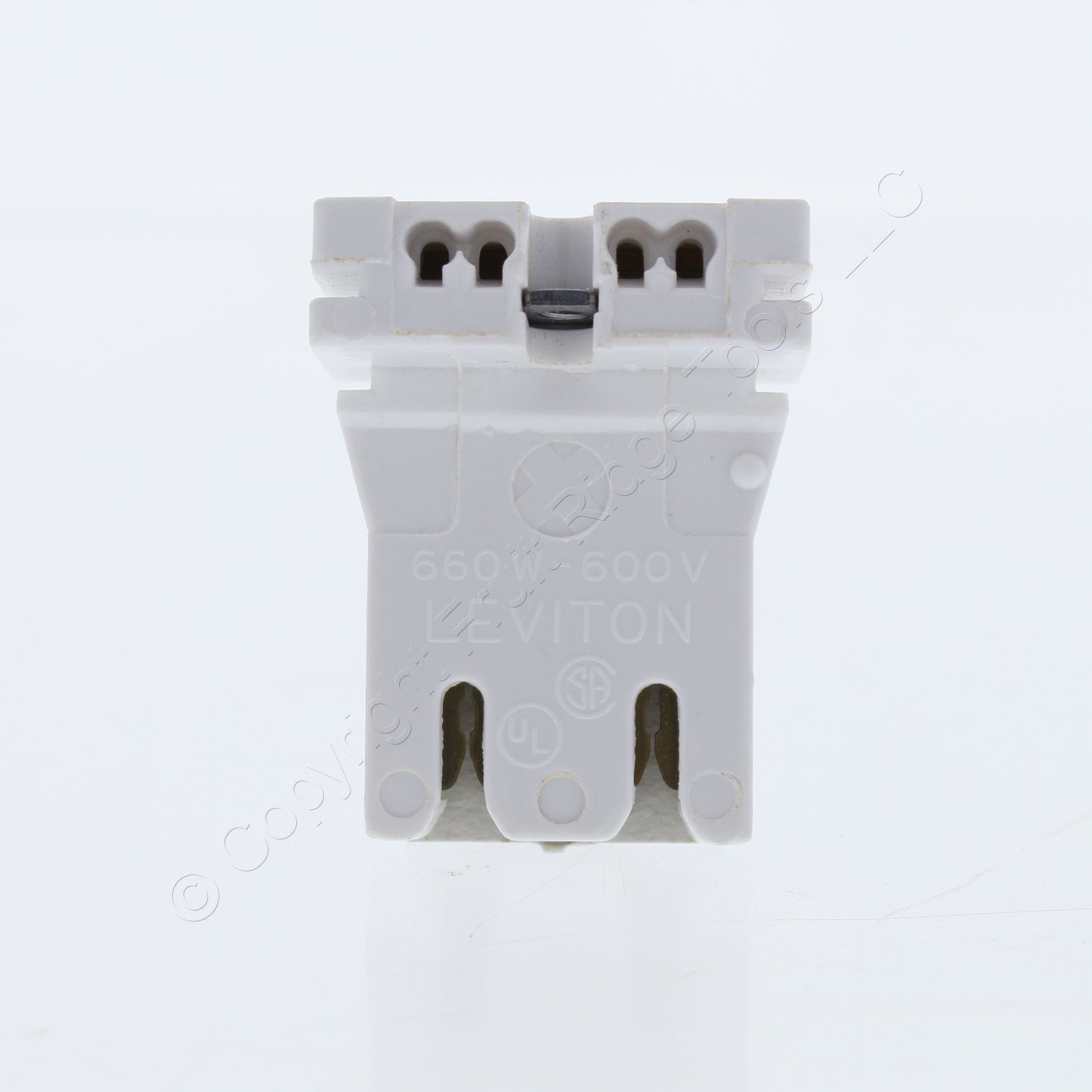 Leviton 13153-UN Low-Profile T8 T12 Medium Bi-Pin Fluorescent Lampholders 10pcs