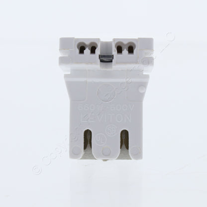 Leviton 13153-UN Low-Profile T8 T12 Medium Bi-Pin Fluorescent Lampholders 10pcs
