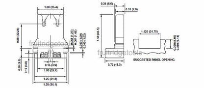 U-Shaped Fluorescent Lamp Holder Light Socket T8 T12 bi-pin 13180