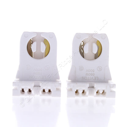 2-Pack Leviton Fluorescent Lamp Holder Light Socket G13 Base T8 T12 Medium 13351
