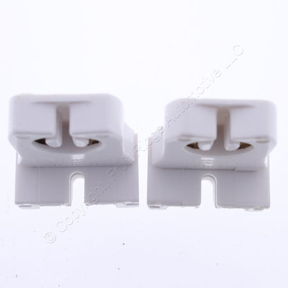 2-Pack Leviton Fluorescent Lamp Holder Light Socket G13 Base T8 T12 Medium 13351