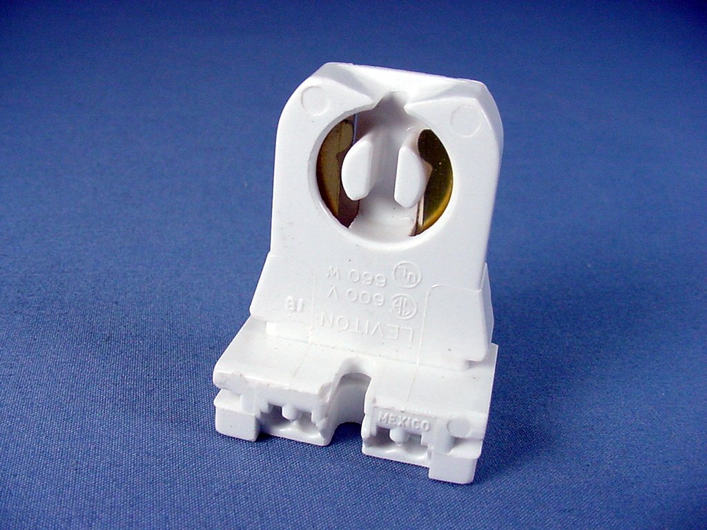 Leviton Fluorescent Lamp Holder T-8 T-12 Light Socket .88" Center Lamp 13353