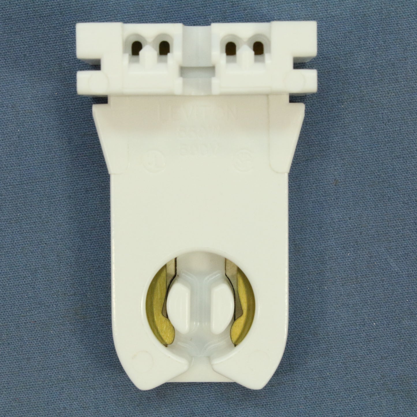 Leviton 13355 Fluorescent Lampholder Socket T8 T12 Medium Bi-Pin 11/32 Thick