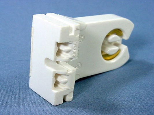 Leviton 13357 White Fluorescent Lampholder G13 T8 T12 Medium Bi-Pin Tall Profile