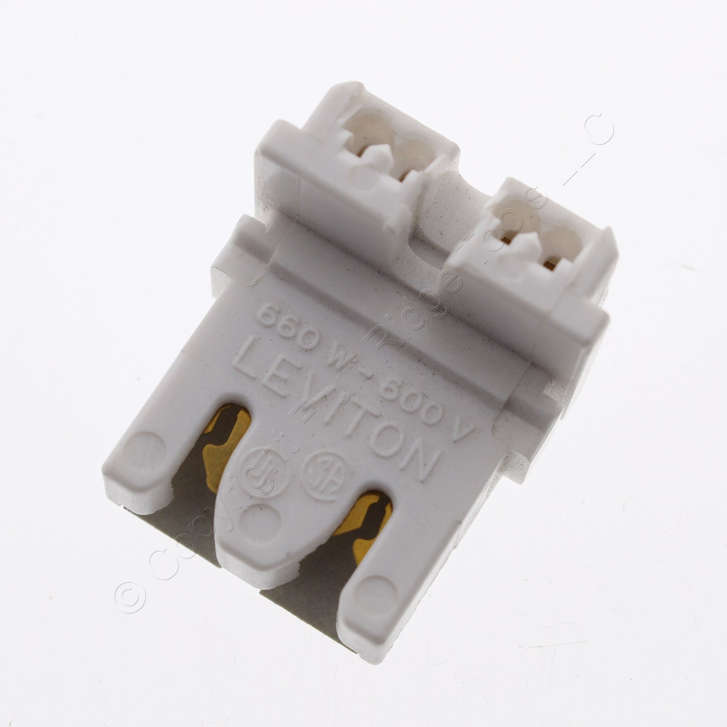 100 Leviton Panel Mount Fluorescent Lampholder Light Sockets G13 T8 Bi-Pin 13451