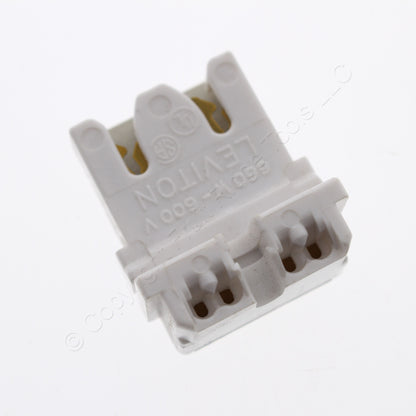 100 Leviton Panel Mount Fluorescent Lampholder Light Sockets G13 T8 Bi-Pin 13451