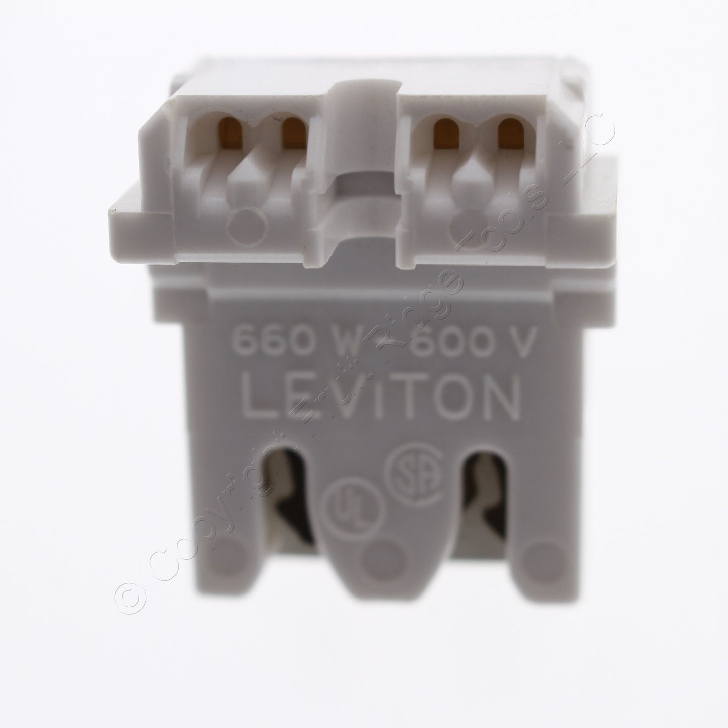 Leviton 13451-020 Panel Mount Fluorescent Light Sockets G13 T8 Bi-Pin 10-pack