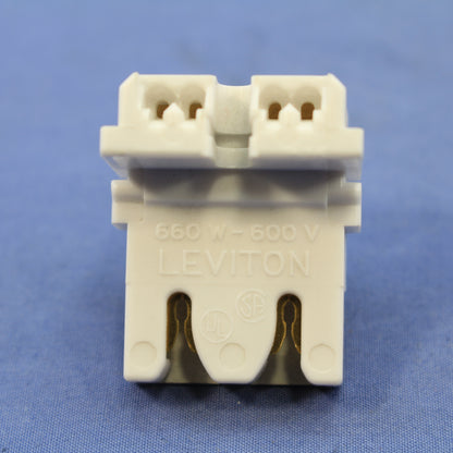 Leviton 13451 Panel Mount Fluorescent Lampholder Light Socket G13 T8 Bi-Pin 2pcs