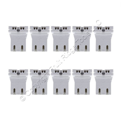 Leviton 13153-UN Low-Profile T8 T12 Medium Bi-Pin Fluorescent Lampholders 10pcs