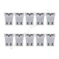 Leviton 13153-UN Low-Profile T8 T12 Medium Bi-Pin Fluorescent Lampholders 10pcs