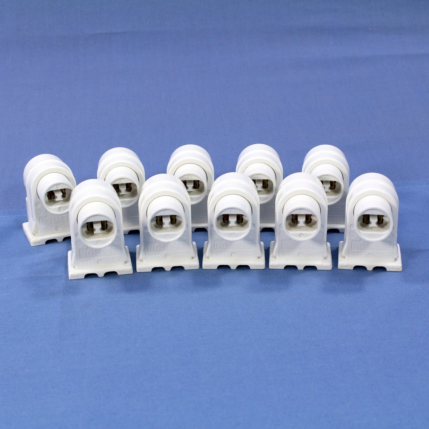 10 Leviton High Output T8 T12 Fluorescent Lamp Holder Plunger Sockets 13550-W