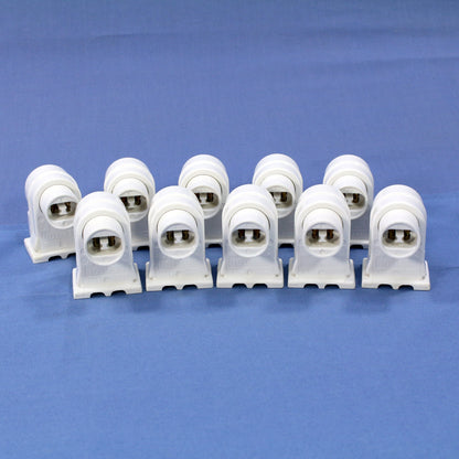 10 Leviton High Output T8 T12 Fluorescent Lamp Holder Plunger Sockets 13550-W