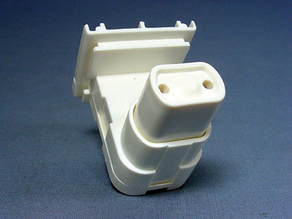Leviton Fluorescent Lamp Holder Light Socket T8 T12 Oval Plunger Bi-Pin 13570