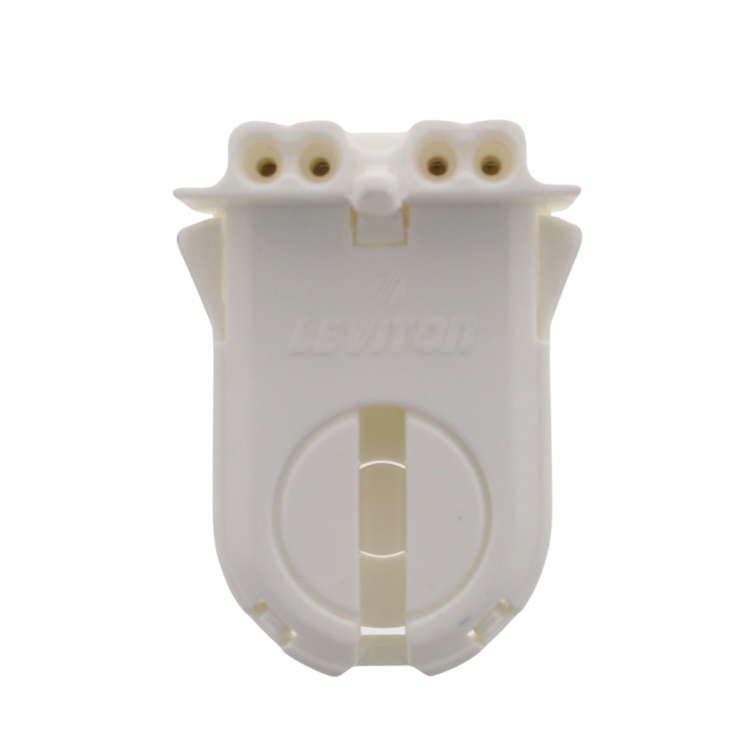 Leviton 13653-WWP Fluorescent Lamp Holder Light Socket Bi-Pin Wide Fin T8 T12