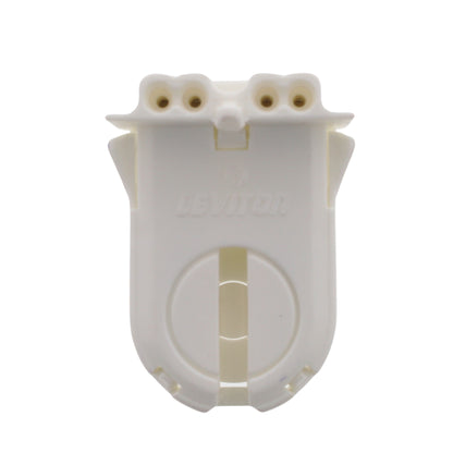 Leviton 13653-WWP Fluorescent Lamp Holder Light Socket Bi-Pin Wide Fin T8 T12