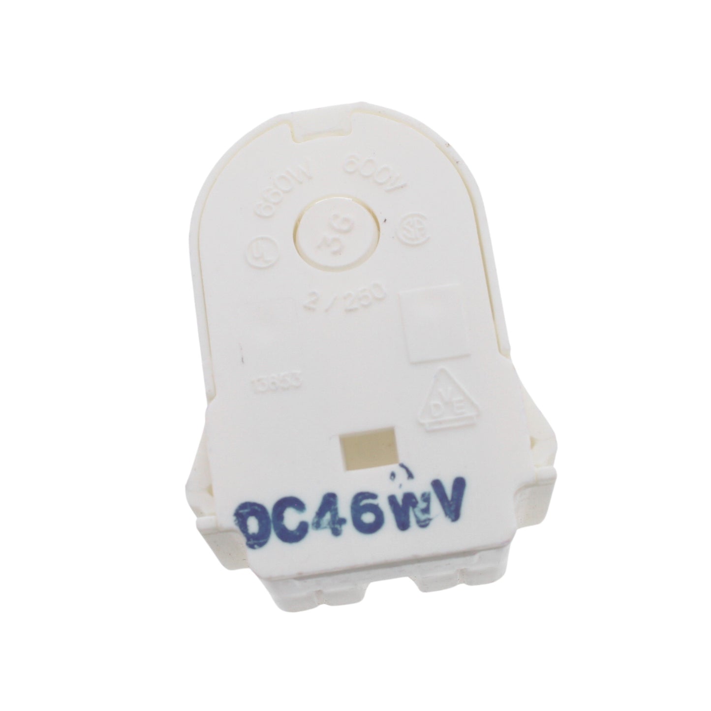 Leviton 13653-WWP Fluorescent Lamp Holder Light Socket Bi-Pin Wide Fin T8 T12
