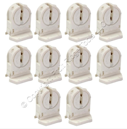 Leviton 13654-SNP Mini Bi-Pin HO T5 Fluorescent Light Socket Lampholders 10-Pack