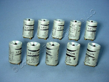 10 Leviton Flourescent Light Starters FS-30 COP-30 30W Lamp FS30 COP30 13890