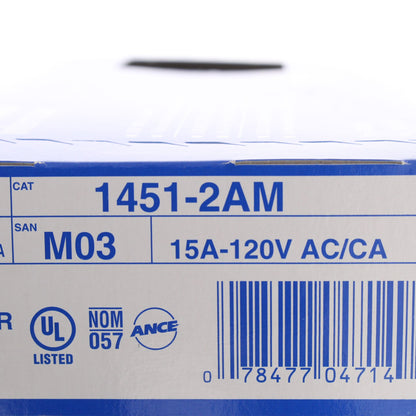 Leviton 1451-2A Almond Residential Single Pole Toggle Light Switches 15A 75-Pack