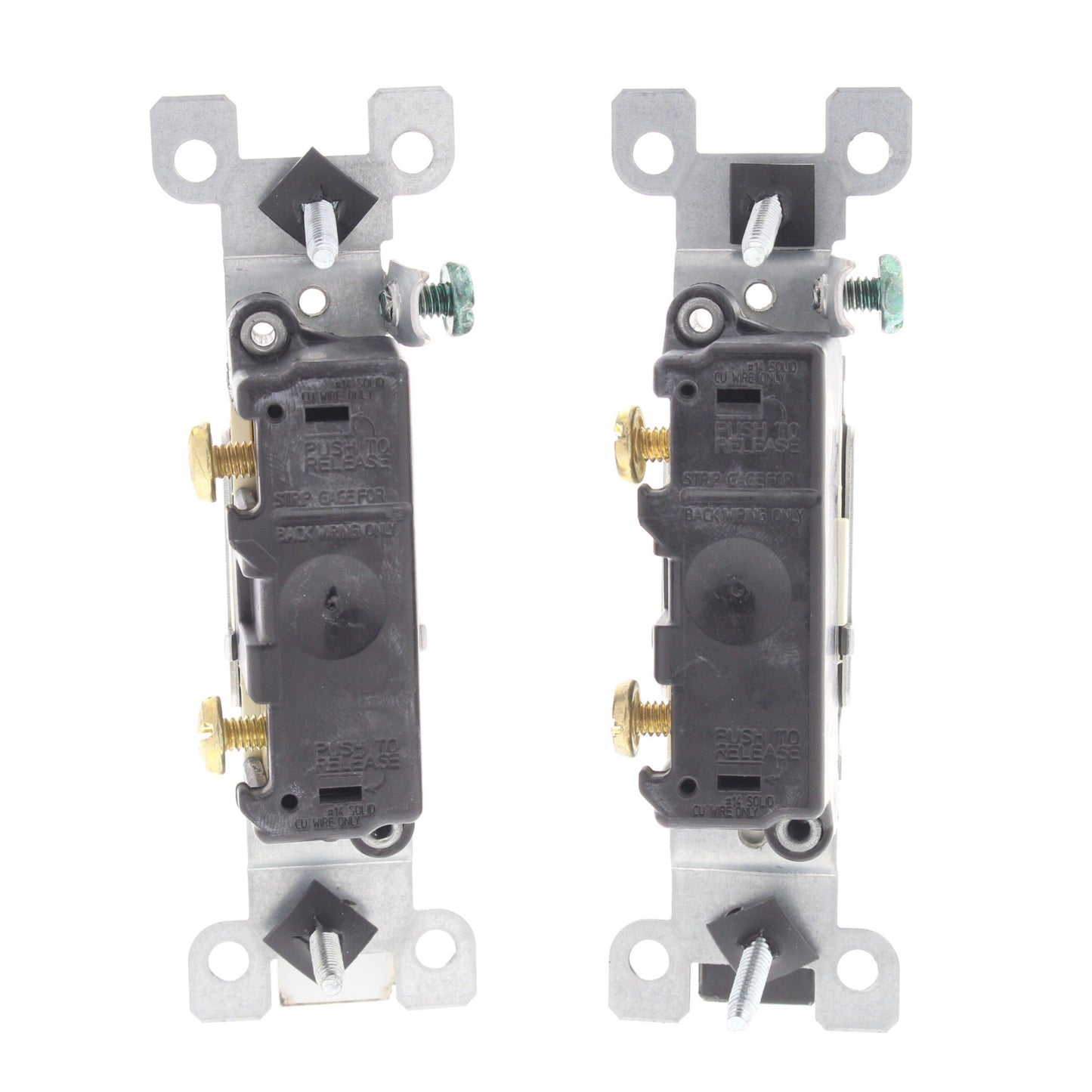 Leviton 1451-2A Almond 15A Single Pole Toggle Wall Light Switches 120V Bulk