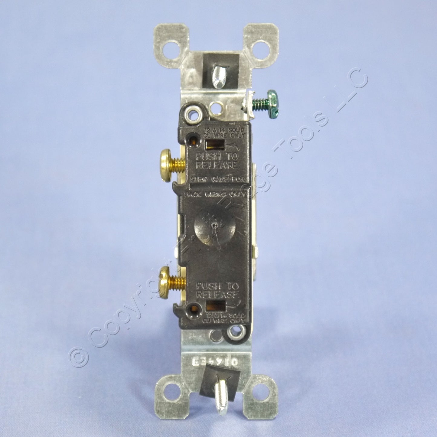 Leviton 1451-2I Ivory Framed Toggle Wall Light Switch Single Pole 15A 120V Bulk