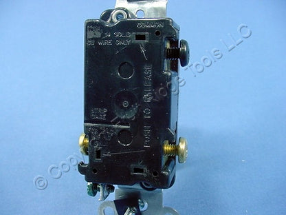 Leviton Residential Brown 3-Way Framed Toggle Wall Light Switch 15A Bulk 1453-2