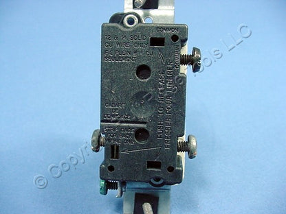 Leviton 1453-4W White Residential Grade 3-Way Toggle Light Switch 15A Earless