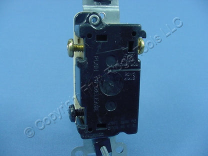 Leviton 1453-I Ivory 3-Way Toggle Wall Light Switch Residential 15A 120V Bulk