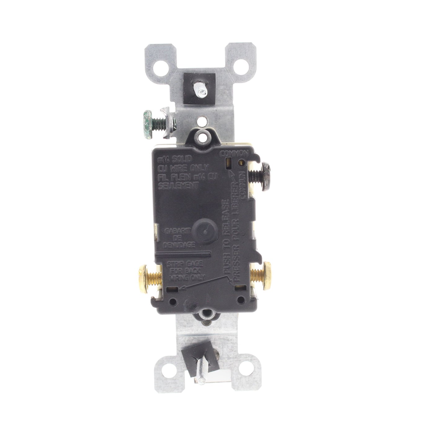 Leviton Almond 3-Way Toggle Wall Light Switches Quickwire 15A 120V 1453-R2A