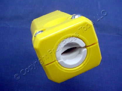 Leviton 15659-VY Yellow Straight Blade Plug Connector Industrial 6-15R 15A 10pcs