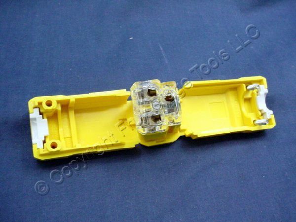 Leviton 15659-VY Yellow Straight Blade Plug Connector Industrial 6-15R 15A 10pcs