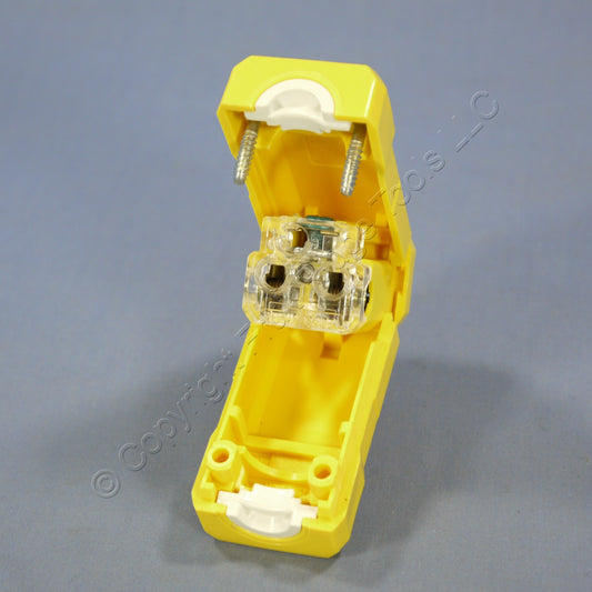 Leviton Yellow Python Industrial Cord Connector 6-15R 15A 250V 15659-VY Bagged