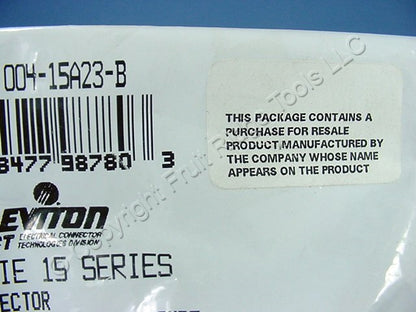 Leviton Blue 2-Way Cam Plug Connector Double Female Plug ECT 15 Series 15A23-B