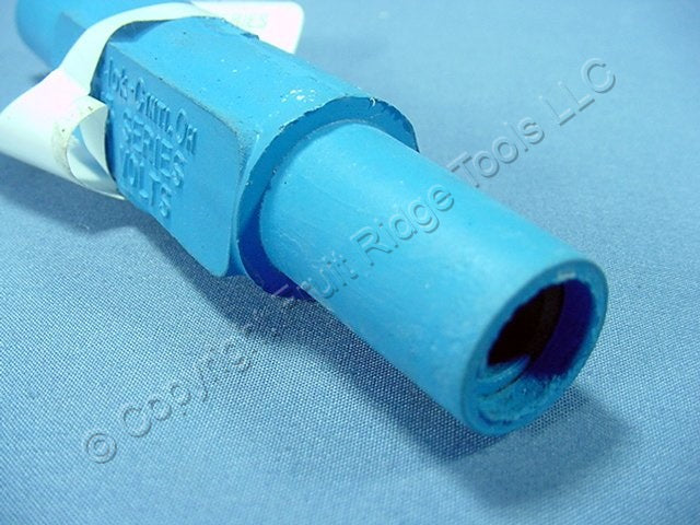 Leviton Blue 2-Way Cam Plug Connector Double Female Plug ECT 15 Series 15A23-B