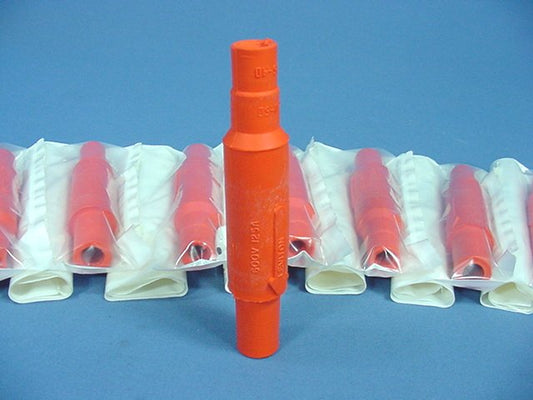 10 Leviton Orange Cam Plug Insulating Sleeves Female ECT 15 Series 15SDF-48O