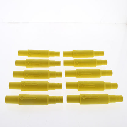 10 Leviton Yellow Cam Plug Insulating Sleeves Female ECT 15 Series 15SDF-48Y