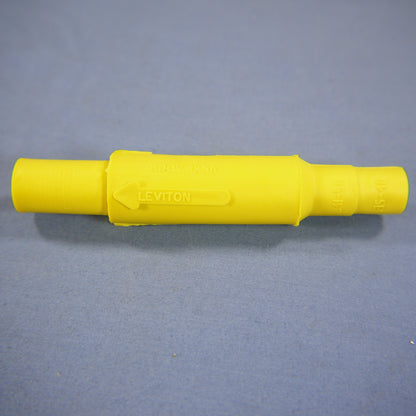 Leviton 15SDF-48Y Yellow Cam Plug Insulating Sleeve Female ECT 15 Series Bagged