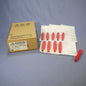 10 Leviton Red Cam-Type Plug Insulating Sleeves Male ECT 15 Series 15SDM-48R