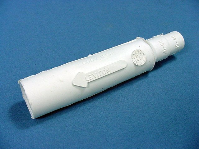 Leviton White Cam-Type Plug Insulating Sleeve Male ECT 15 Series 15SDM-48W