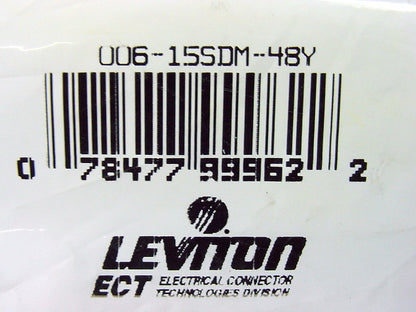 Leviton Yellow Cam-Type Plug Insulating Sleeve Male ECT 15 Series 15SDM-48Y