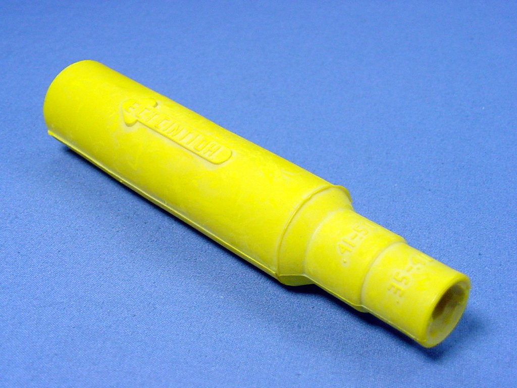 Leviton Yellow Cam-Type Plug Insulating Sleeve Male ECT 15 Series 15SDM-48Y