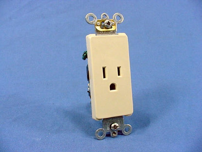 Leviton 16251-I Ivory 15A Decora Receptacle Outlet Nema 5-15R Boxed Commercial